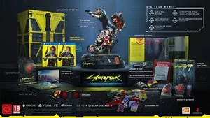 Cyberpunk 2077 édition collector PS4 avec figurine V Steelbook NEUF emballage d'origine - Photo 1/1