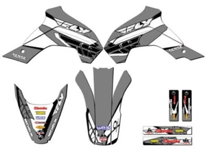 2021-2022 KLX 140R Rl 13 Fly Gris Senge Gráficos Kit Compatible Con Kawasaki - Picture 1 of 10