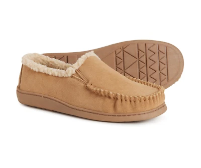 Zapatillas Minnetonka Evan de gamuza sin cordones plantilla acolchada imitación para hombre Foto 1 de 4