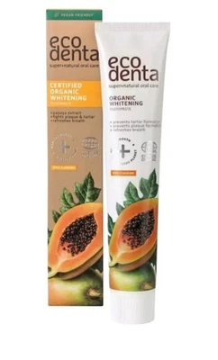 Ecodenta Bio Whitening Zahnpasta mit Papaya Extrakt 75ml ohne Verpackung Portofrei