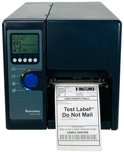 Intermec PD42 Label Thermal Printer with paper label and ribbon  - Picture 1 of 6