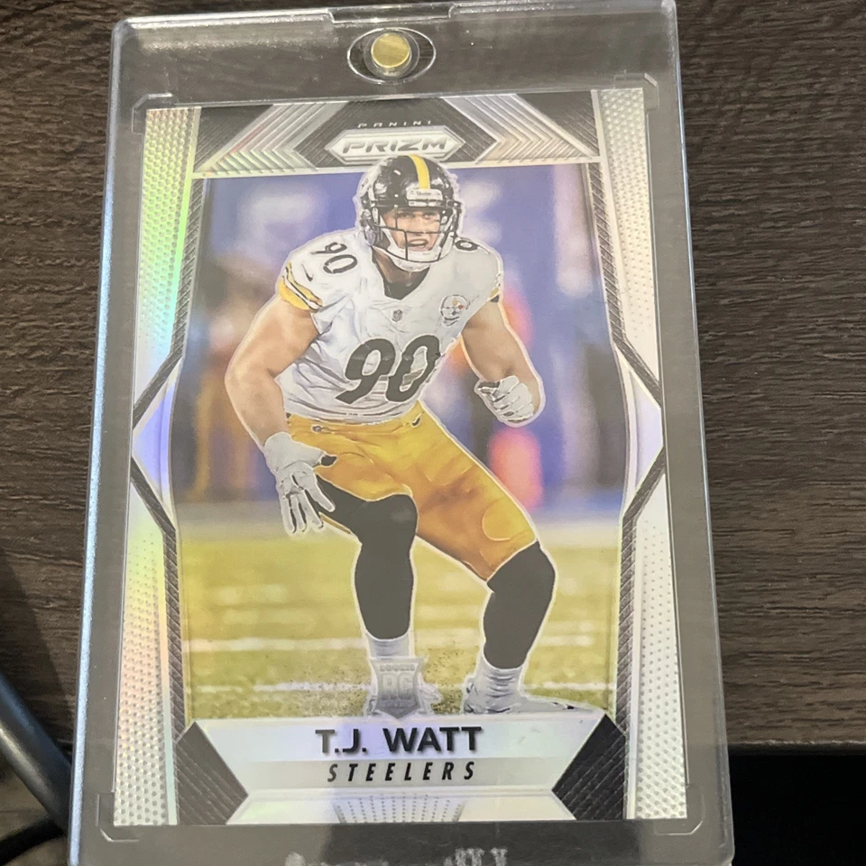 Tj Watt Prizm Silver Rookie - Image 1 of 1