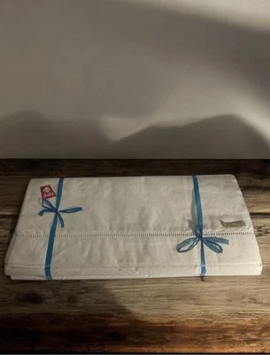 Ancien drap, parure de lit,métis,240x320 cm,linge de debout 20 siècles . - Photo 1/4