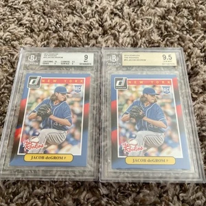2014 Donruss Jacob deGrom The Rookies RC #74 Mets Beckett 9.5 And 9. - Picture 1 of 1