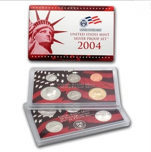 2004 US MINT SILVER PROOF COIN SET 11-Coins - Picture 1 of 1