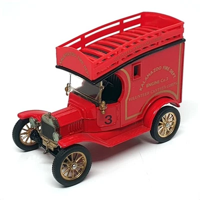 Corgi 9cm Long Diecast 875 - Ford Model T Van (Kalamazoo Fire Dept.) Red - Image 1 of 4