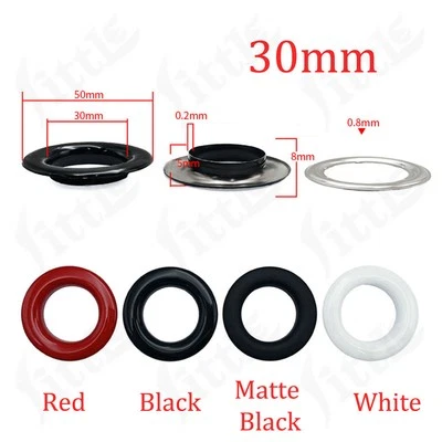 Ojales de metal ojal 20 mm-40 mm ojal con arandela cuero artesanía reparación ojal Foto 1 de 4