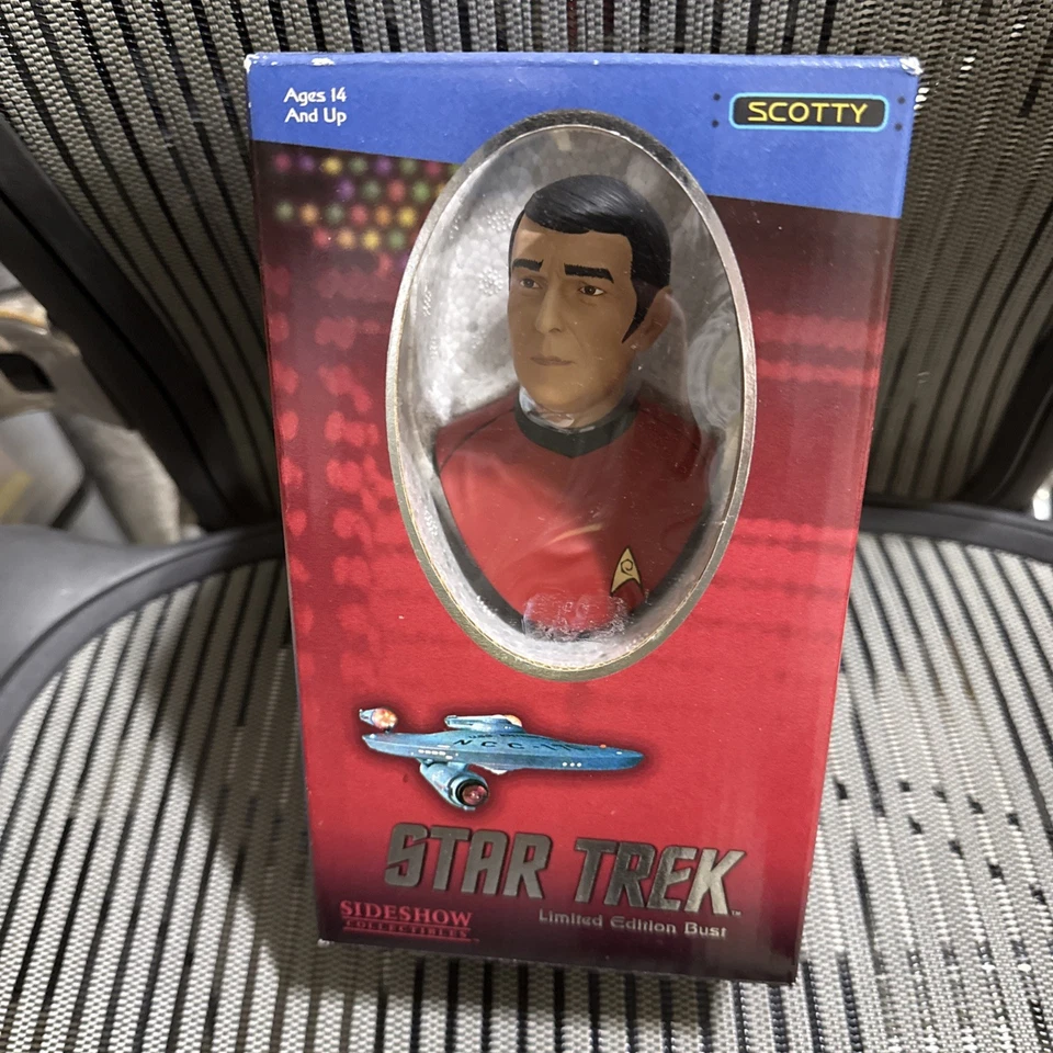 BUSTO STAR TREK SCOTTY EDICIÓN LIMITADA NUEVO ESPECTÁCULO SECUNDARIO COLECCIONABLES Foto 1 de 1