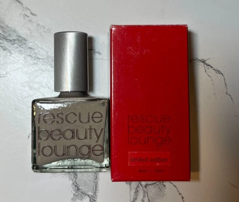 Nuevo esmalte de uñas de lujo Rescue Beauty Lounge Jane gris topo dorado brillante retirado Foto 1 de 4