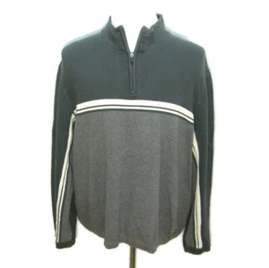 EDDIE BAUER Para hombres (Talla XL) Gris Manga Larga 1/4 Cremallera Suéter 100% Algodón Camisa - Imagen 1 de 5