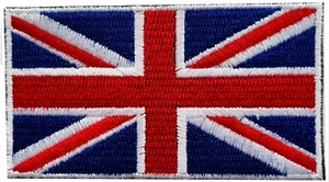 BANDIERA UK toppa ricamata ferro su UNION JACK GB ENGLAND - Foto 1 di 1