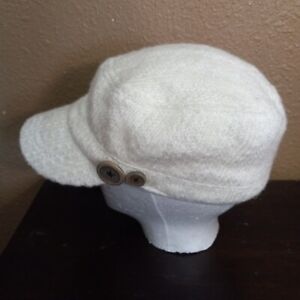 Scala Pronto  Ivory Cadet Newsboy Hat Cap Women One Size 3802