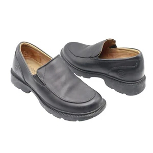 Timberland Waterproof Leather Loafers Women 6 Black Office Wear Career Polished - Picture 1 of 12