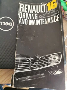 Renault 16 Fahr- und Wartungsbuch. Gebraucht, aber gut. - Bild 1 von 4