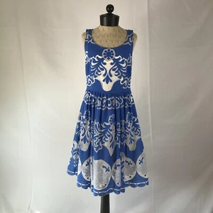 Tracy Reese Plenty Size Medium Polyester Blue Lace Dress - Picture 1 of 3