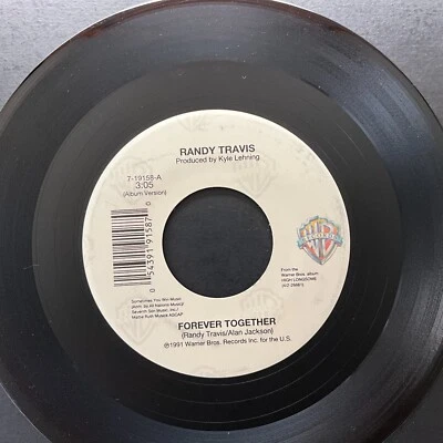 Randy Travis, Forever Young / This Day Was Made For You And Me 7" 45rpm Vinyl NM - Image 1 of 2