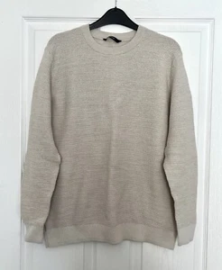 Maglione pullover girocollo George M-L 42” petto 100% cotone panna/avorio ottime condizioni! - Foto 1 di 6