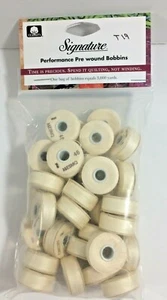 Signature Prewound M Style Bobbin Cotton Quilting Thread 40wt 91yds Parchment33 - Picture 1 of 2