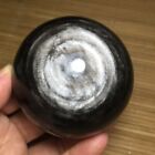 331g  Natural Silver Sheen Obsidian Sphere Crystal Ball Healing 29