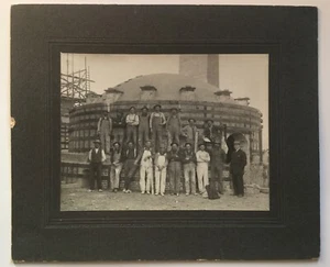 Vintage Kabinettkarte 1910’er Arbeiter Arbeiter schwarz weiß Foto - Bild 1 von 6