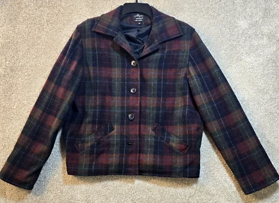 Chaqueta corta a cuadros forrada cintura a medida para mujer Alanni by Donnybrook de colección talla 10 Foto 1 de 4