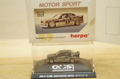 Ho 1:87 Herpa 3521 AMG Mercedes Benz 190E 2,5 - 16 Evo.i ( Kurt Thiim ) Neu IN - Immagine 1 di 4