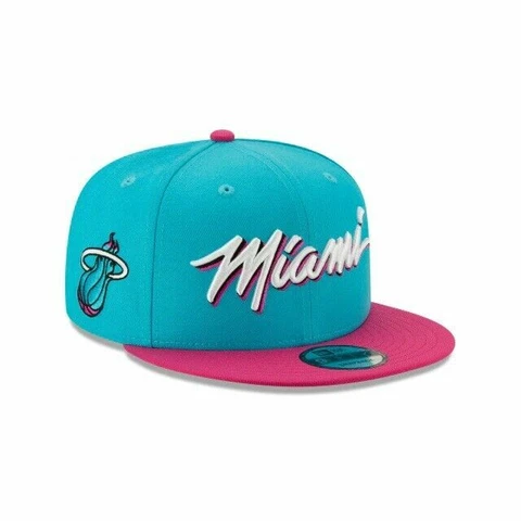 Miami Heat Vice New Era 9FIFTY NBA City Edition Snapback Cap South Beach Hat 950 Cover