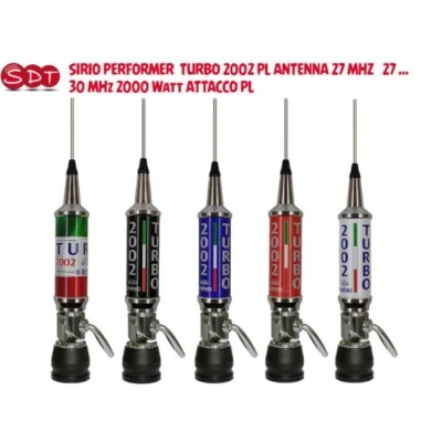 SIRIO TURBO 2002 PL CB GGD ANTENNA 27 MHZ 27 ... 30 MHz + ACCESSORI OPZIONALI - Immagine 1 di 3
