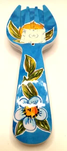 The Prairie Tuscan Yellow Lemons Blue Melanine Salad Serving Set Rachel Ashwell - Picture 1 of 5
