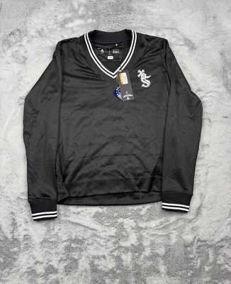 Chicago White Sox Sweater Womans Medium Black Antigua V Neck Long Sleeve MLB - Image 1 of 4