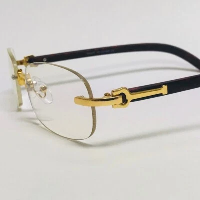 Men Glasses Buffs Clear Lens Migos Cholo Sophisticated Grain Arms Eyeglasses New - Image 1 of 4