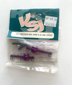 KSJ363 KSJ Seesaw Mixing Arms Purple: Fits JR Ergo Helicopter New In Package 363 - Picture 1 of 2