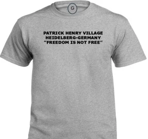 CAMISETA PT PATRICK HENRY VILLAGE * HEIDELBERG-ALEMANIA* LIBERTAD* BASE INDIVIDUAL - Imagen 1 de 1