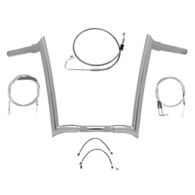 Kit de manillar Yaffe Monkey Bar 1 1/4" cromado 16" 2011-2015 Harley Softail con ABS Foto 1 de 2