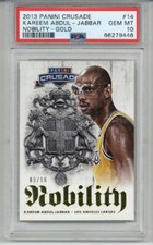 2013 PANINI CRUSADE NOBILITY GOLD #14 KAREEM ABDUL JABBAR PSA 10 LOW POP 1 RARE