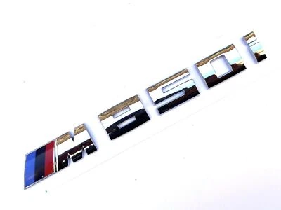 Adesivo emblema porta-malas traseiro estilo cromado prata ajuste para BMW M850i - Imagem 1 de 2