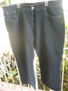 Jeans Blue Demin Jean OLD SCHOOL Relaxed Fit, Size 46X30 / embroidered pocket - Picture 1 of 7
