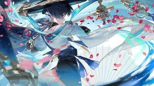 Anime ragazzi genshin petali impatto ventilatori in piedi corto da gioco scrivania tappetino da gioco - Foto 1 di 1