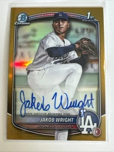 2025 Bowman Chrome - Jakob Wright - 1st Bowman Auto /50 GOLD REFRACTOR - Dodgers - Bild 1 von 4