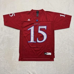 Camiseta de fútbol Adidas Kansas Jayhawks para hombre roja mediana NCAA en blanco #15 - Imagen 1 de 18