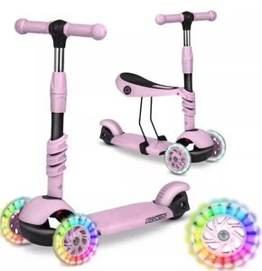 LED Kinderroller Kinderscooter Cityroller Dreiradscooter Scooter Kinder Ricokids - Bild 1 von 1