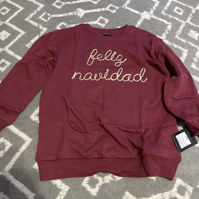 Art Class Girls Long Sleeves Sweatshirt Pullover Top Sweater Medium Sz 8 Maroon - Image 1 of 2