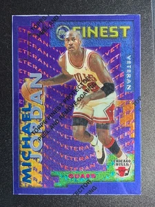 1995 Topps Finest Rookie Veteren #RV-20 Michael Jordan Jason Caffey con revestimiento - Imagen 1 de 2
