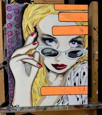 ‘Discrepancies in the Data Script' | Painting on Canvas, Pop Art, Tech Art - Image 1 of 4