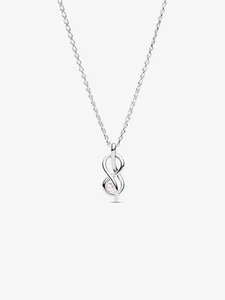 *New Authentic* Pandora Infinity Knot Collier Necklace - 393762C01-50 - Picture 1 of 5