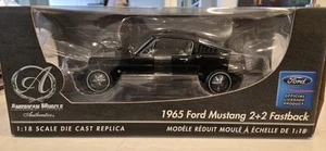 1/18 Authentics 1965 Ford Mustang 2+2 Fastback Black Diecast - Picture 1 of 10