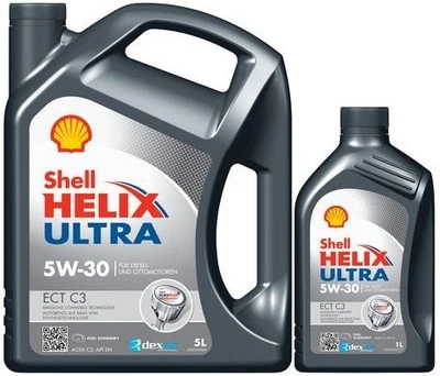 SHELL Helix Ultra ECT C3 für 5W-30 6 Liter Motoröl Motorenöl Longlife-04 DEXOS 2 - Bild 1 von 4