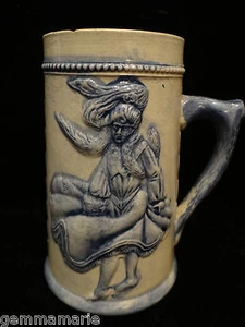 Antica tazza vittoriana Flatiron edificio e New York Lady Robinson Clay Akron Ohio - Foto 1 di 11