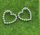 TOUS Sugar Party short in sterling silver with heart motif 42x45MM HEAVY $259 🌷