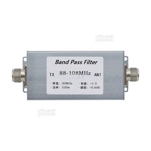 88-108MHz Band Pass Filter BPF Bandpass Filter Anti-Interference 100W L16-F - Picture 1 of 6